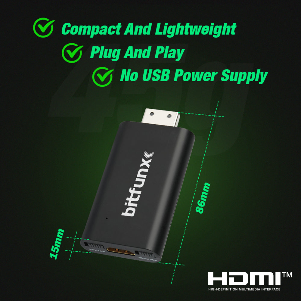 Bitfunx RGBS/VGA to HDMI® Adapter For Sega Dreamcast - Bitfunx Official Store