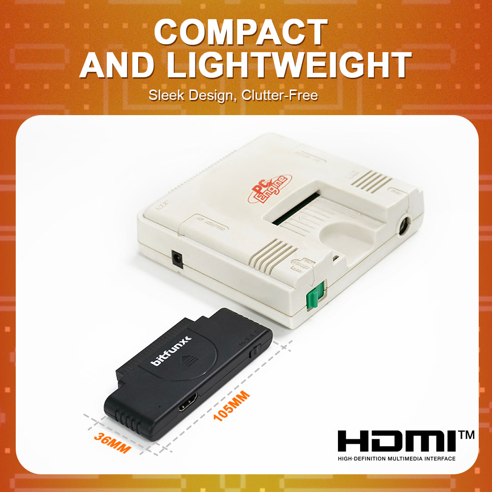 Bitfunx RGBS to HDMI® for PC Engine Core Grafx I & II - Bitfunx Official Store