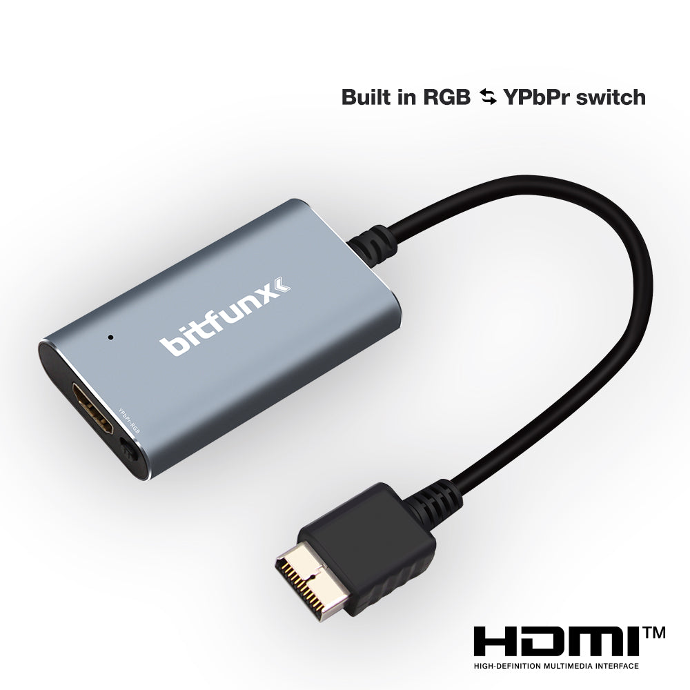Bitfunx RGBS/Component to HDMI® Adapter for PS1&PS2