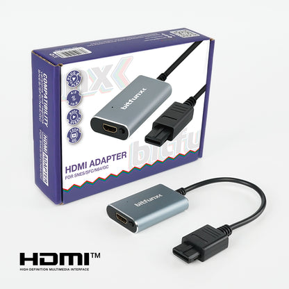 Bitfunx SV/AV HDMI® Adapter for N64 SNES SFC NGC