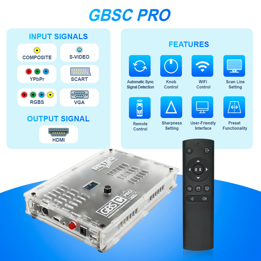 GBSC Pro Video Converter GBS Control Pro for Retro Game Consoles - Bitfunx Official Store