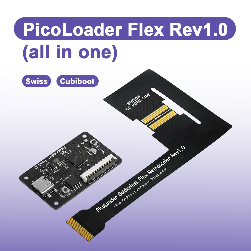 DOCKSTAAR.MAESTRO iModケーブルPiccolo+オーグライン Bitfunx PicoLoader No‑Weld Flex Cable for NGC SD2SP2 GC2SD SDGecko