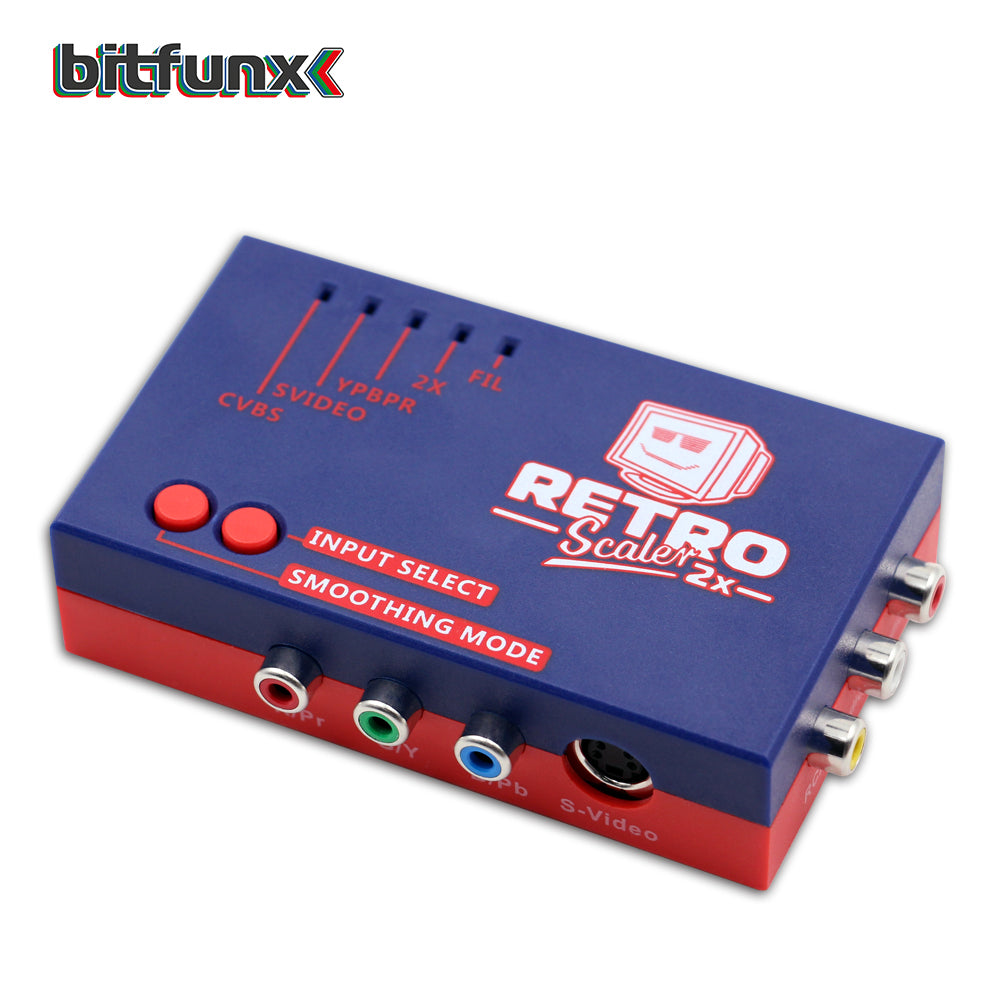 RetroScaler2x Composite SV YPBPR to HDMI Upscaler Converter - Bitfunx Official Store