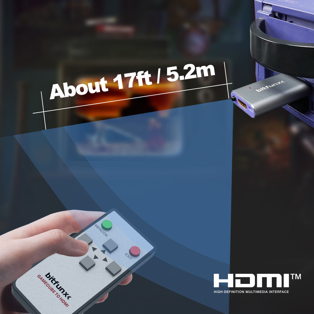 Bitfunx Digital AV to HDMI® Adapter for GameCube DOL-001