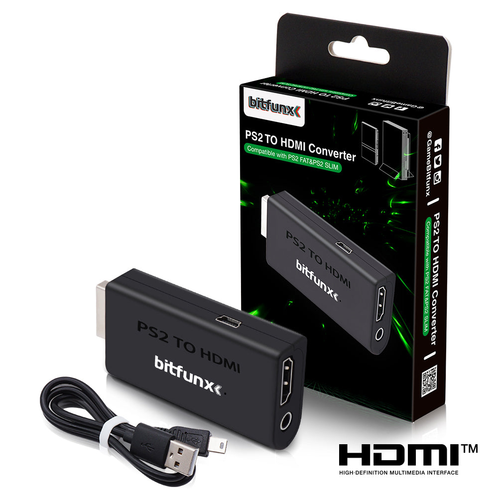 Bitfunx Component to HDMI® Adapter for PS2 & PS3