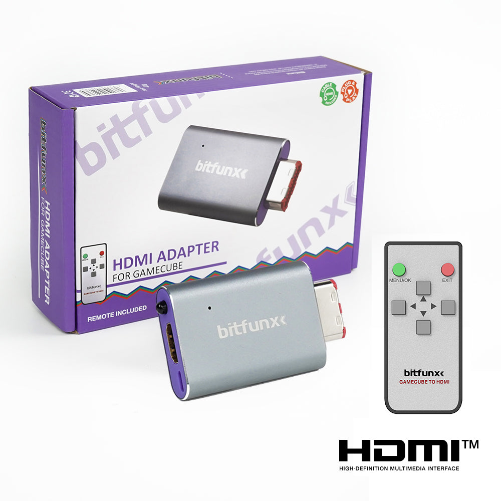 Bitfunx Digital AV to HDMI® Adapter for GameCube DOL-001