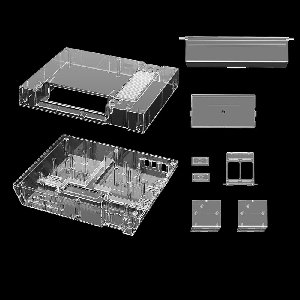 Bitfunx Transparent Replacement Shell for Nintendo Entertainment System - Bitfunx Official Store