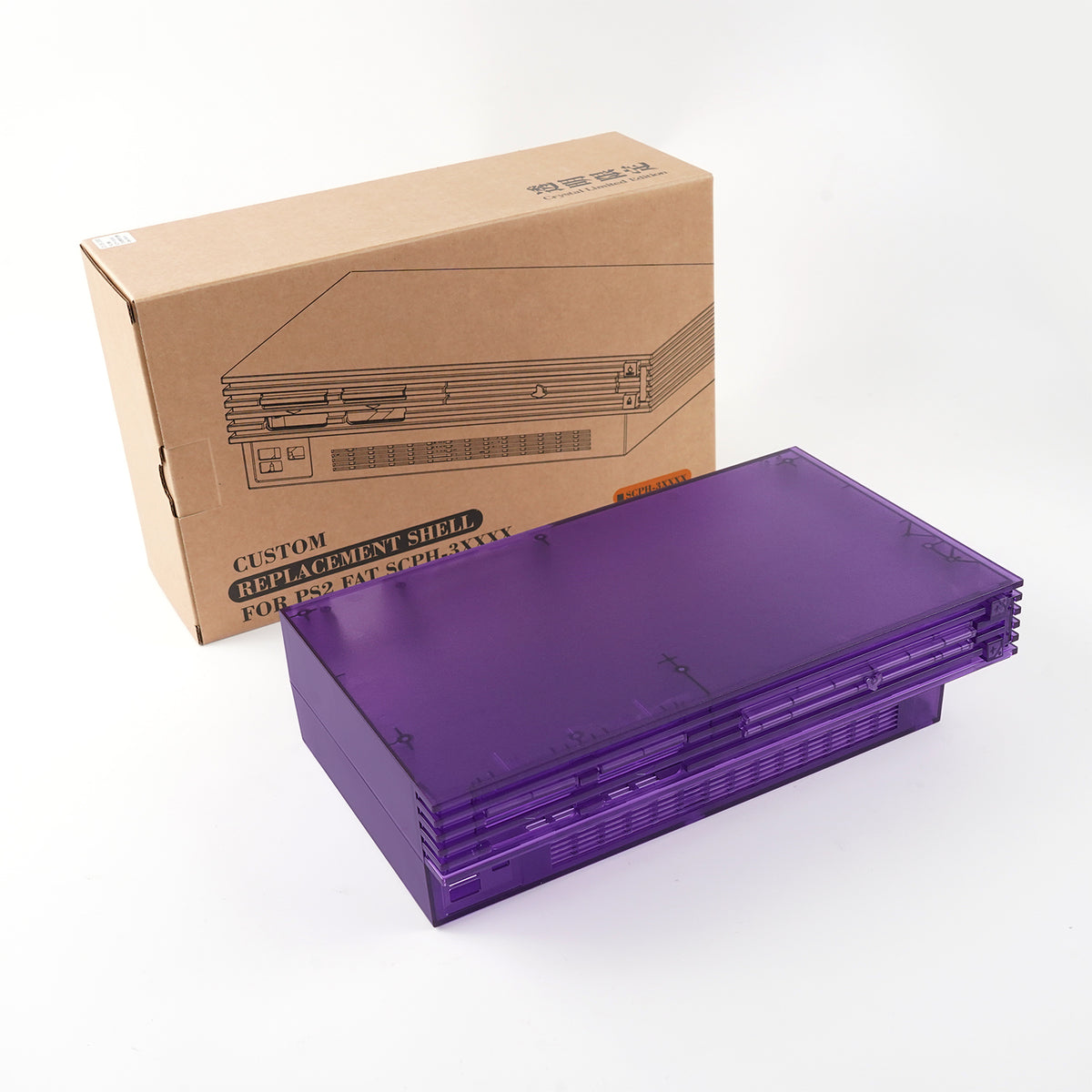 Bitfunx Transparent Replacement Shell for PlayStation 2 Fat - Bitfunx Official Store