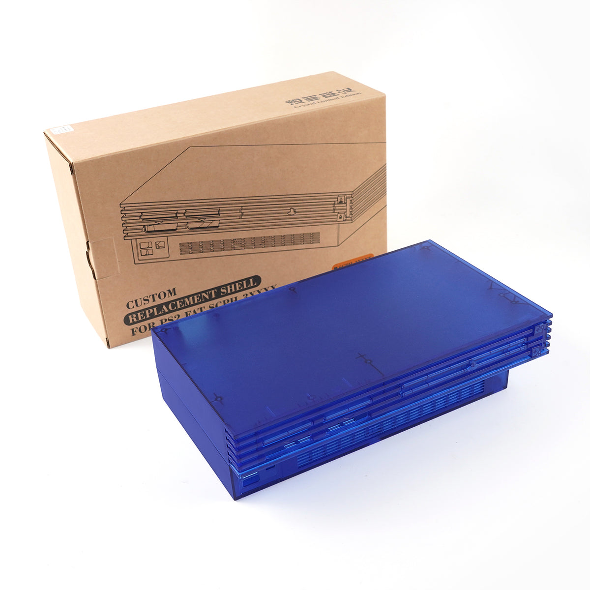 Bitfunx Transparent Replacement Shell for PlayStation 2 Fat - Bitfunx Official Store