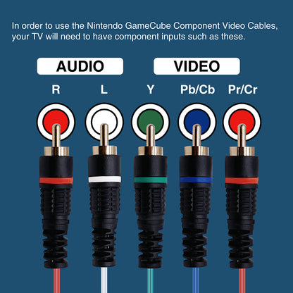 Bitfunx Component Video 5RCA YPbPr Cable for GameCube DOL-001 - Bitfunx Official Store