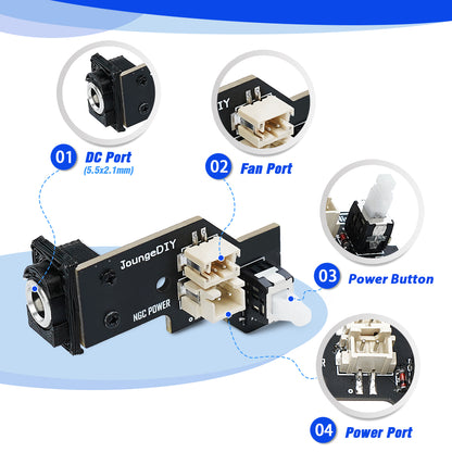Bitfunx USB-C Power Adapter for NGC GameCube Type C PSU Mod - Bitfunx Official Store