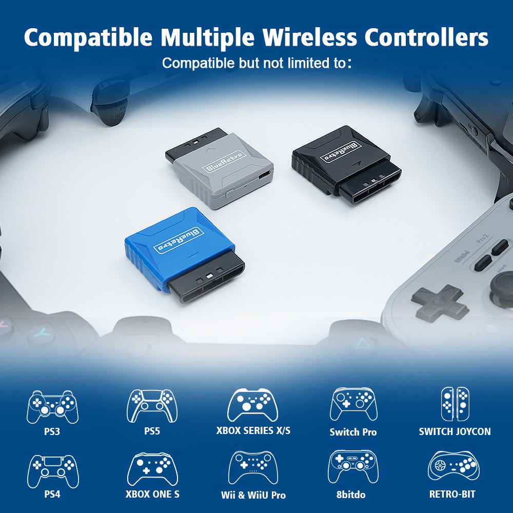 Bitfunx Mini Blueretro Receiver Adapter for PS1 PS One PS2 - Bitfunx Official Store