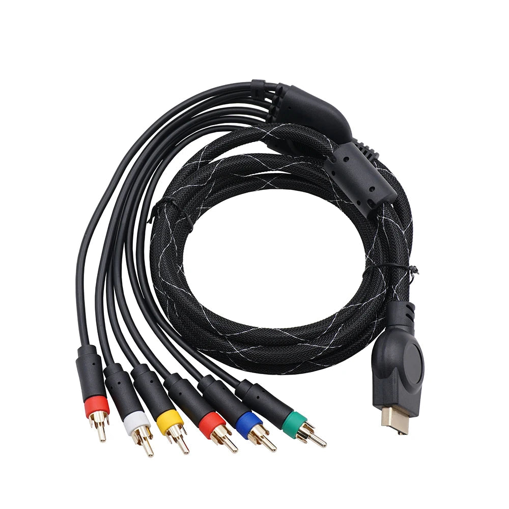 Bitfunx Component Cable 1.8m Premium High Resolution  for Sony PlayStation 2 & 3 - Bitfunx Official Store