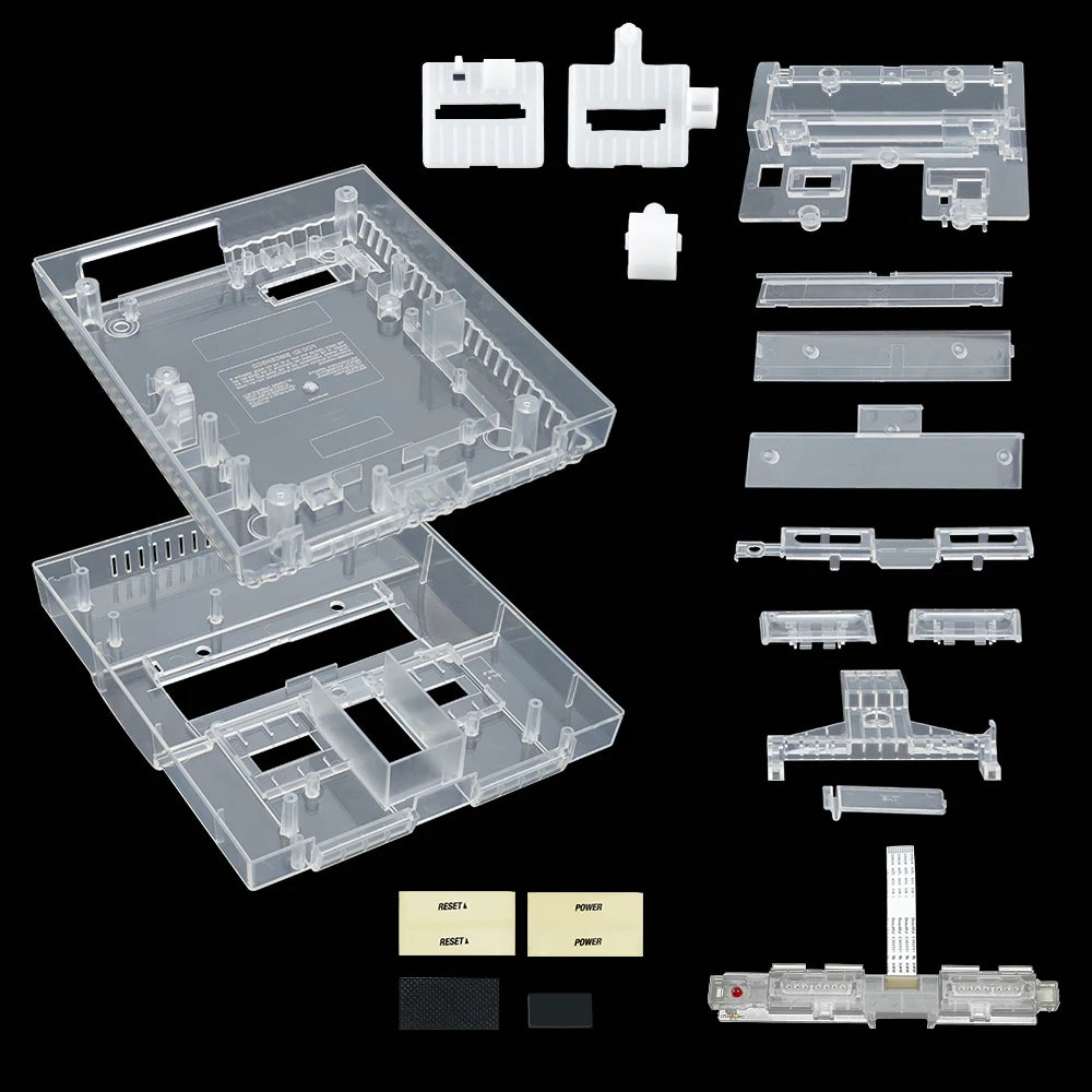 Bitfunx Transparent Replacement Shell for Super Nintendo NTSC-U - Bitfunx Official Store