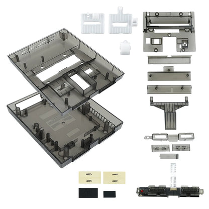 Bitfunx Transparent Replacement Shell for Super Nintendo NTSC-U - Bitfunx Official Store