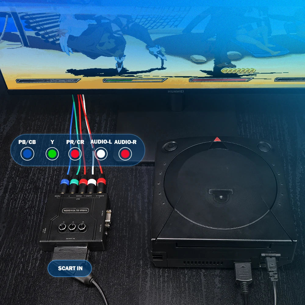 Bitfunx RGBS/VGA to YPbPr Adapter for Nintendo 64 PS1 PS2 SNES Genesis Dreamcast - Bitfunx Official Store