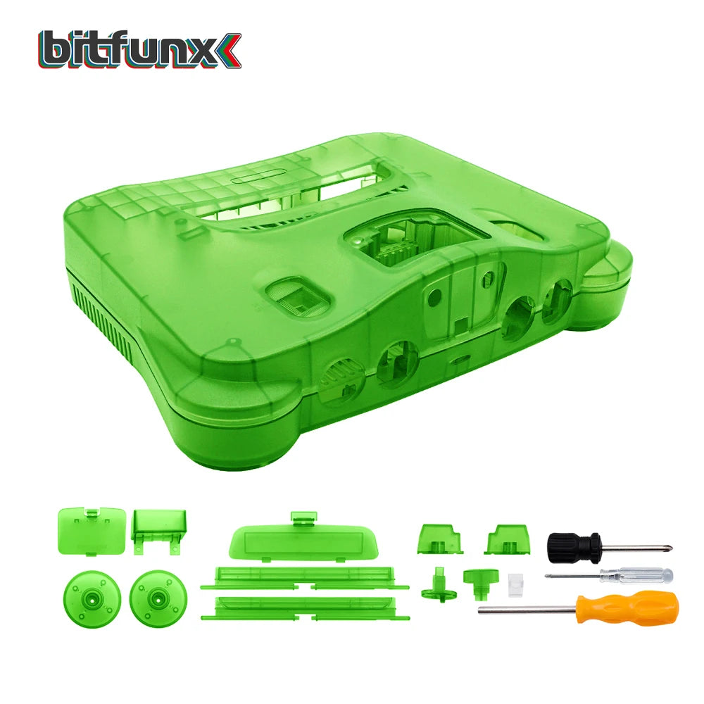 Bitfunx Transparent Replacement Shell for Nintendo 64 - Bitfunx Official Store