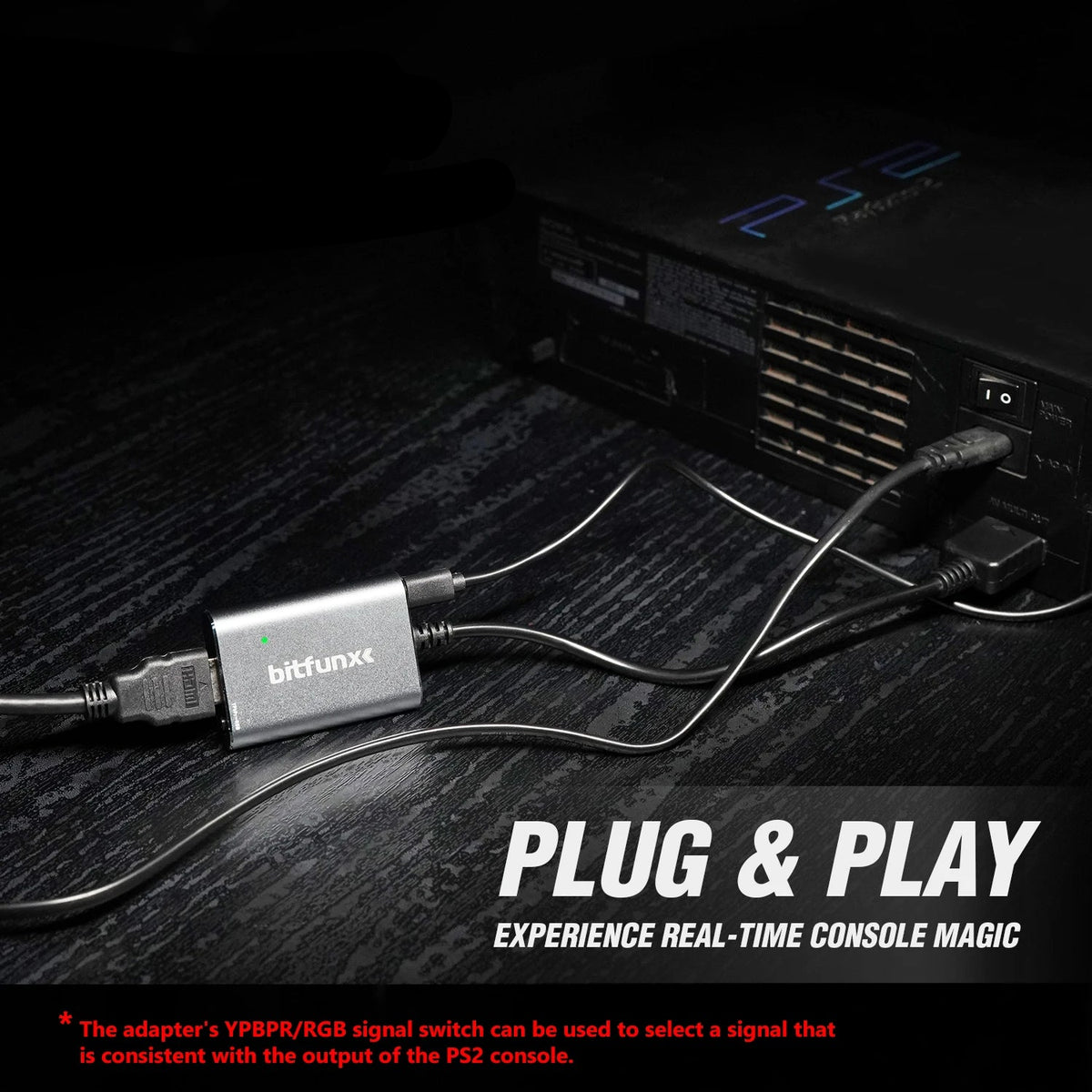 Ps2 Rgbs Bitfunx PlayStation 2 RGBS/Component to HDMI® Adapter for Retro Video ...