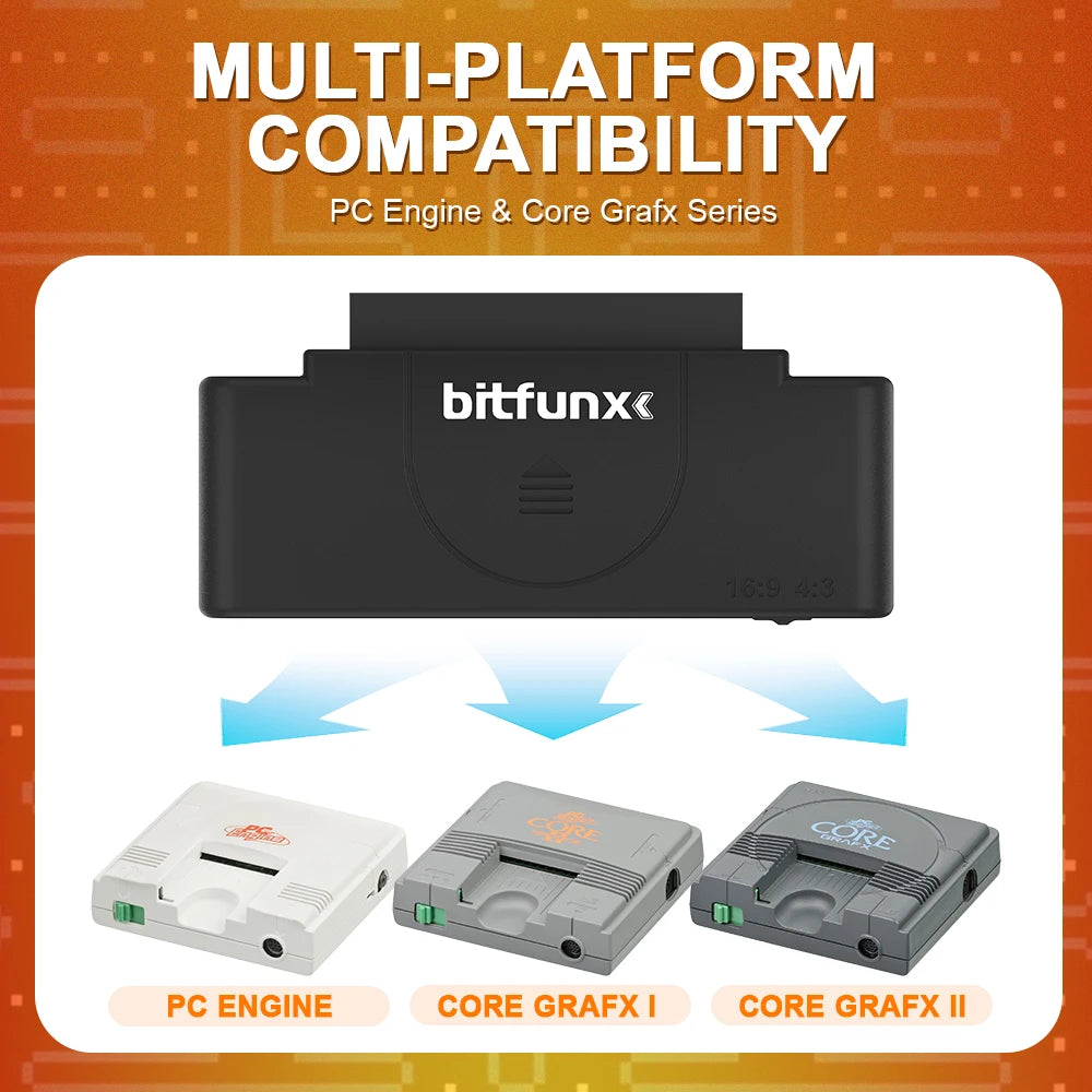 Bitfunx RGBS to HDMI for PC Engine Core Grafx I & II - Bitfunx Official Store