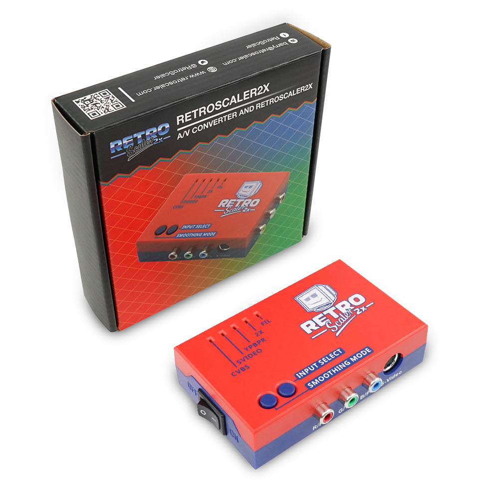 RetroScaler2x Composite SV YPBPR to HDMI Upscaler Converter - Bitfunx Official Store