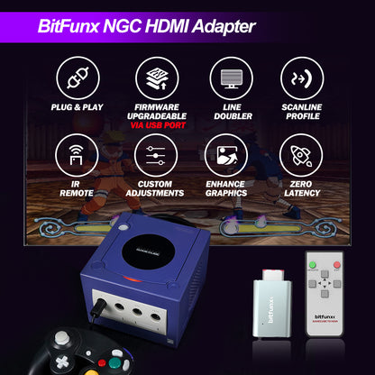 Bitfunx Digital AV to HDMI Adapter for GameCube DOL-001 - Bitfunx Official Store